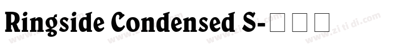 Ringside Condensed S字体转换